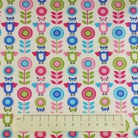 Fabric by the Metre - 718 Owls - Col7